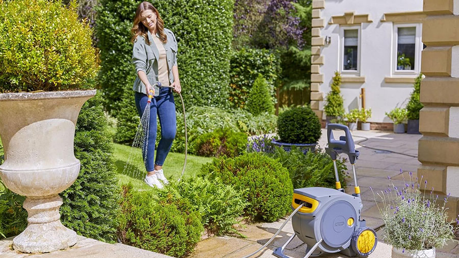 Dévidoir automatique hybride Auto Reel Mobile Hozelock Dévidoir automatique hybride Auto Reel Mobile Hozelock